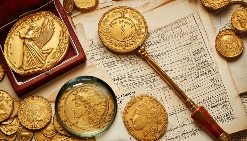 antique gold coin analysis